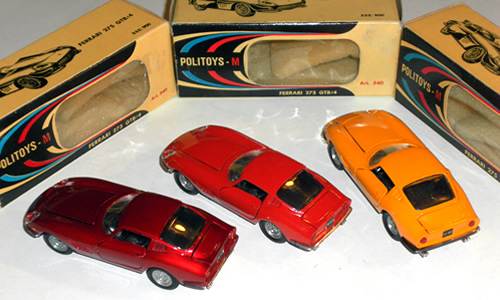 Lotto Politoys – Voiture Miniature Disney, Italie 1970, Acier Bleu, Signée